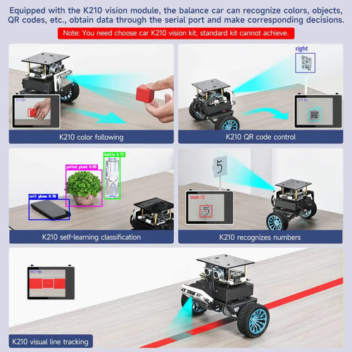 Yahboom STM32 Self-balancing Robot Car--K210 module kit