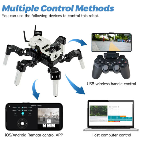 18DOF Muto S2 Hexapod Robot--Jetson NANO Version(With Jetson NANO SUB board)