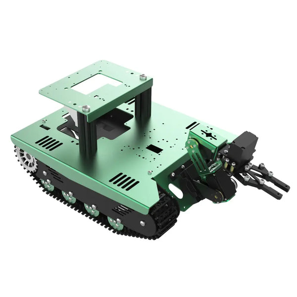 Yahboom Aluminum Alloy ROS Robot Car Chassis--Crawler Chassis+3DOF Robotic arm