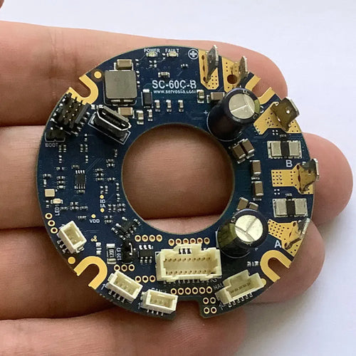 Servosila SC-60C Brushless/Brushed Motor Controller (circular shape, hollow shaft)