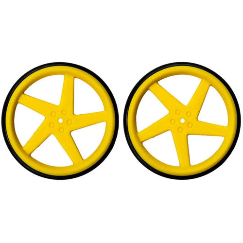 63mm Wheel for TT Motor - Yellow (2pk)