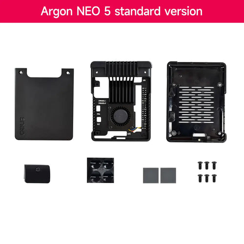 Raspberry Pi 5 Argon NEO 5 Aluminm Case Kit Built-in 30mm PWN Cooling Fan