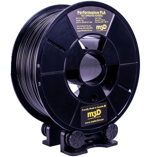 Matter3D - Black 1.75mm Performance PLA Filament - 1 kg