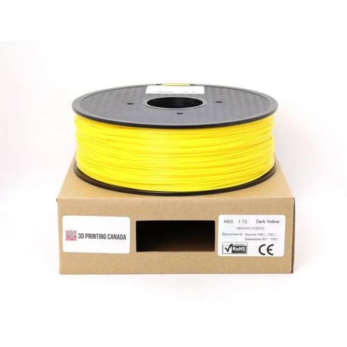 3D Printing Canada Dark Yellow Standard ABS Filament - 1.75mm, 1kg