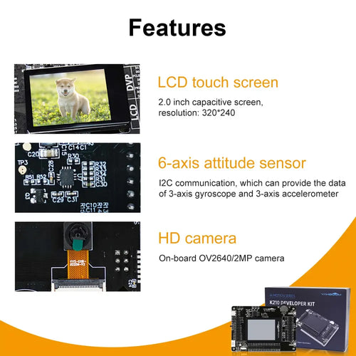 Yahboom AI-Motion K210 Development Board Kit, RISC-V Face Recognition Camera