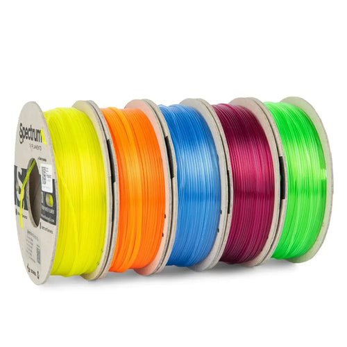 PLA Crystal Multi Pack - 1.75mm Spectrum PLA Crystal Filament - 5x 0.25 kg