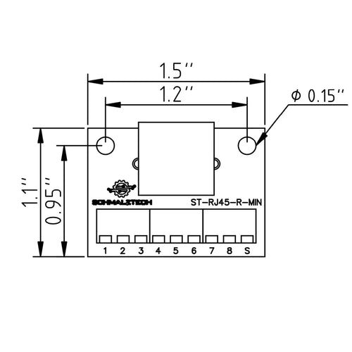 RJ45 Mini Screw Terminal Breakout Board