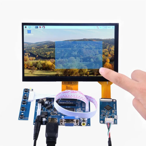 7" 1024x600 HDMI LCD Touch Screen DIY Kit for Raspberry Pi