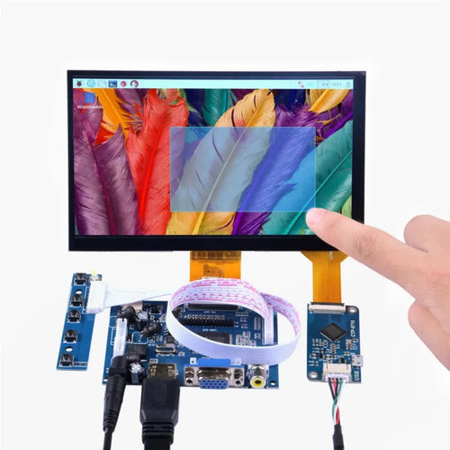 7" 1024x600 HDMI LCD Touch Screen DIY Kit for Raspberry Pi