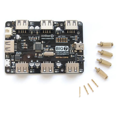 7-Port USB Hub for Raspberry Pi