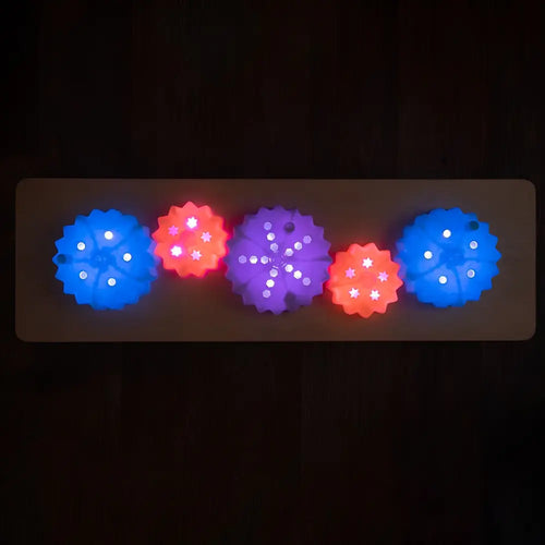 TTS Light up Twist &amp; Turn Cog Board Toy for Kids Educational STEM Multi Color Glowing Sensory Toy