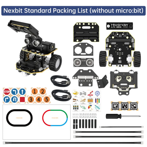 AI Vision Robot Nexbit, micro:bit Programming Educational Robot, Support WonderCam Smart Vision Module (Standard kit/without microbit)