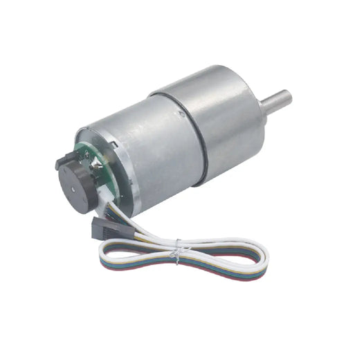 37mm Diameter, 24V, 960RPM Brushed Geared Motor w/ Encoder