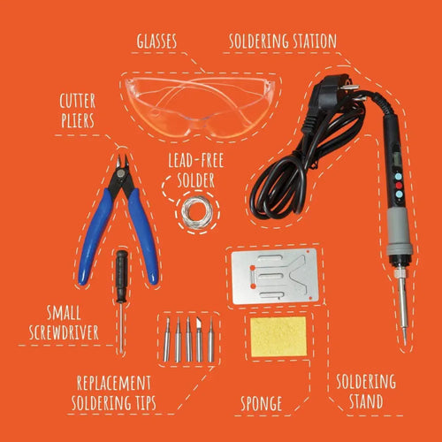 CircuitMess Tools Pack Essentials Kit, Learn how to Solder and Assemble Cool Electronics Projects