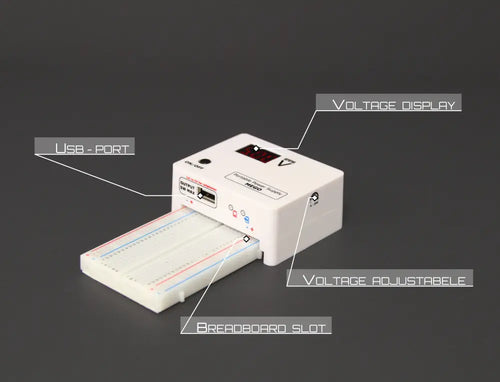 MEGO 4-24V Breadboard DC Rechargeable Power Supply