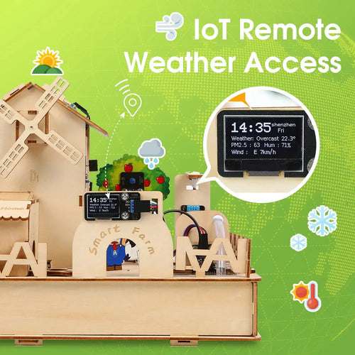 ACEBOTT QE010 ESP32 Smart Farm IoT Starter Kit with Arduino/ACECode (Scratch)