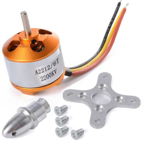 A2212/5T 2450KV Brushless DC Motor for RC Quadcopters Planes Boats Vehicles &amp; DIY Kits