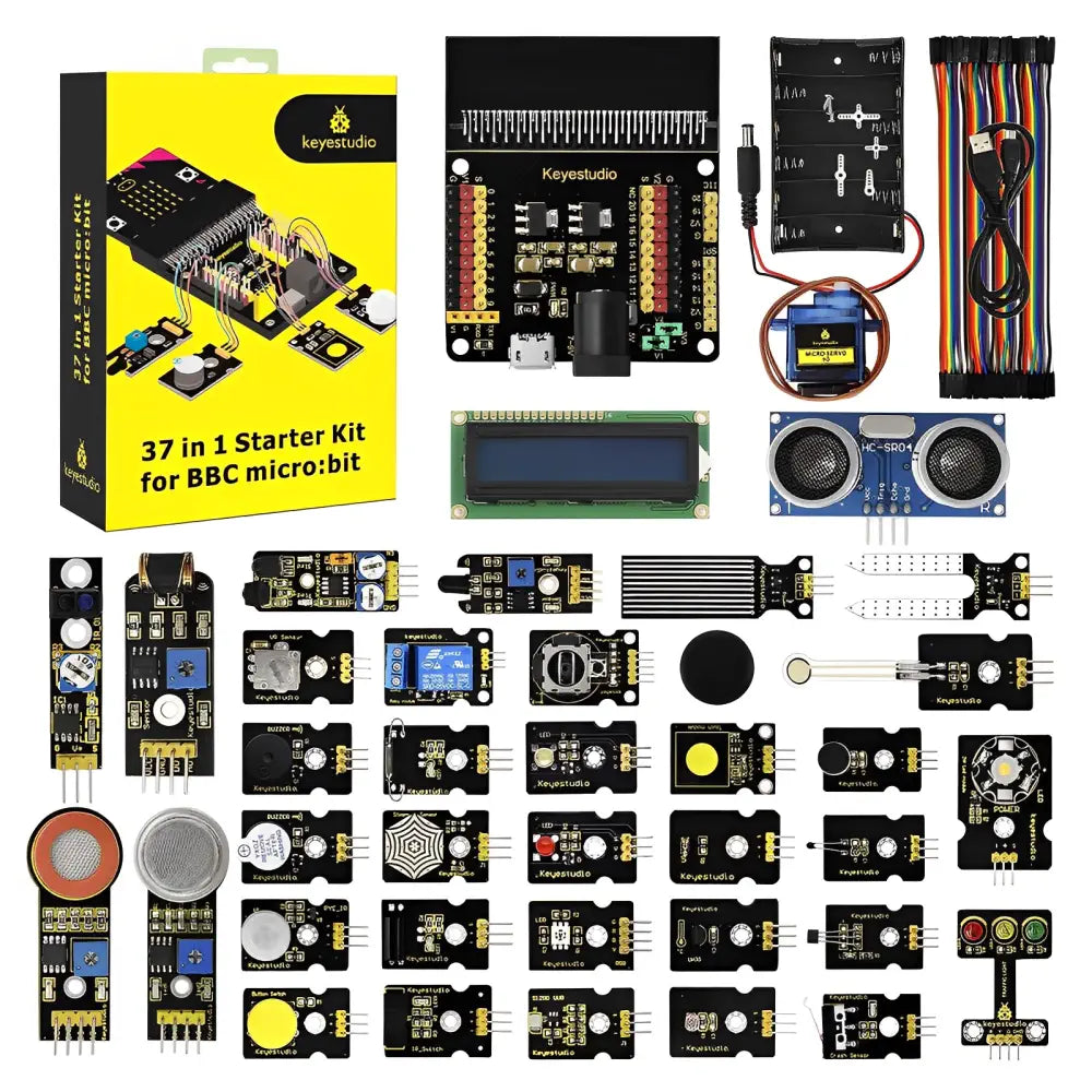 KEYESTUDIO 37 Sensors in 1 Starter Kit for BBC Micro bit with Tutorial ...