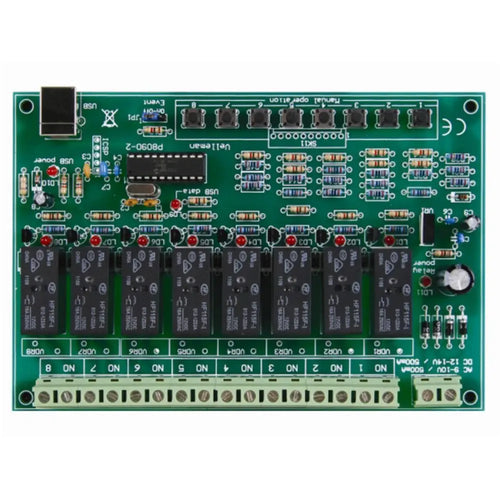 8-Channel USB Relay Card