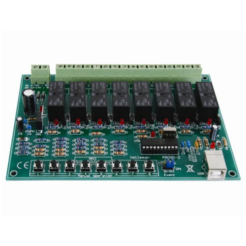 8-Channel USB Relay Card