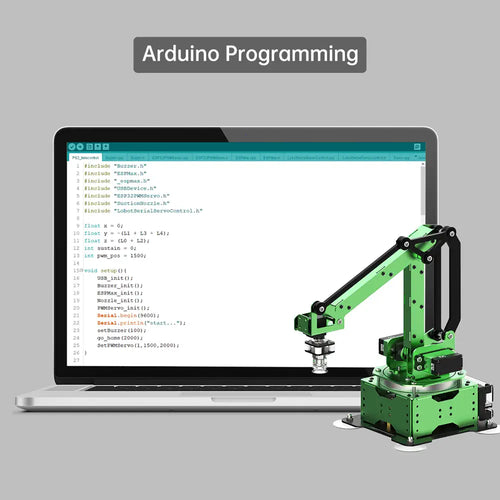 Hiwonder MaxArm Open Source Robot Arm Powered by ESP32 Support Python and Arduino Programming Inverse Kinematics Learning (Standard Kit)