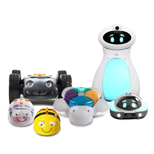 TTS Programming Journey Coding Toy Robots Bundle - Glow &amp; Go Bot, Bee-Bot, Blue-Bot, Tuff-Bot the Rugged Robot, Loti-Bot, Oti-Bot Programmable Robots