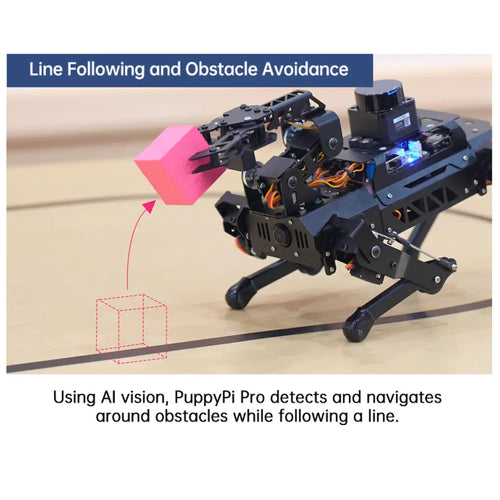 Hiwonder PuppyPi Pro Quadruped Robot with AI Vision Powered by Raspberry Pi ROS Open Source Robot Dog (Ultimate kit with Raspberry Pi 4B 8GB)