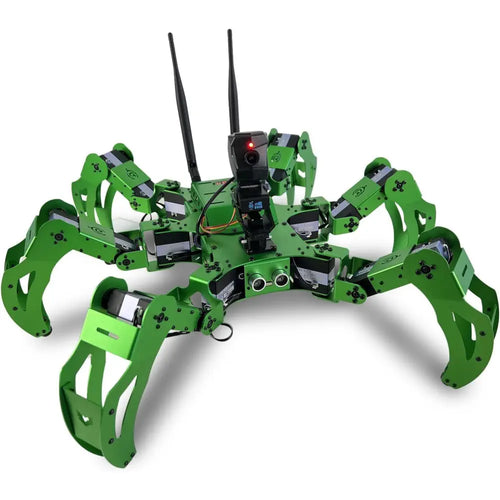 Hexapod Robot Kit for Jetson Nano 18DOF HD Camera Big Spider Robots AI Visual Recognition Python Programmable Remote Control (Included Jetson Nano)