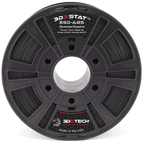 3DXTech Black 1.75mm 3DXSTAT ESD ABS Filament - 0.75 kg