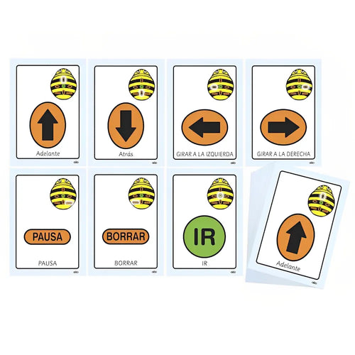 TTS A5 Bee Bot Giant Sequence Cards Set of 49 Coding Toys for Kids