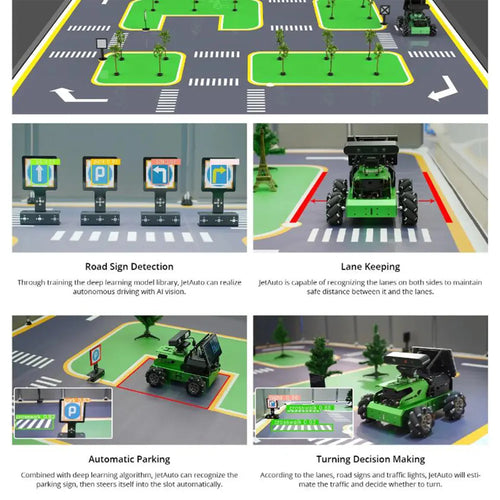 Hiwonder JetAuto ROS Robot Car Powered by Jetson Nano with Lidar Support SLAM Mapping and Navigation (Starter Kit/SLAMTEC A1 Lidar) )