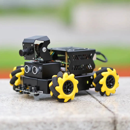 Yahboom AI Vision Robot Raspberry Pi 5 Car with 2DOF HD Camera Support Python Progamming Open Source DIY Robot Kit for 16+ Teens(With RPi 16G Board)