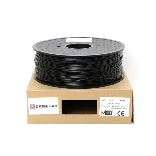 Black Standard ABS Filament - 1.75mm, 1kg