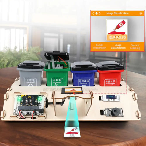 Hiwonder AI Vision Waste Classification Kit w/ Audio Broadcast Powered By Micro:bit