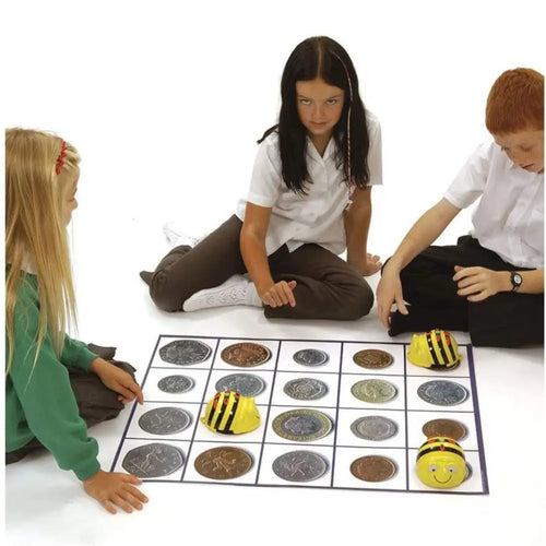 TTS Bee Bot &amp; Blue Bot Coin Mats England Currency Mats for Programmable Floor Robots (708 IT00855)