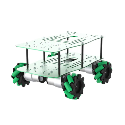 Yahboom Aluminum Alloy ROS Robot Car Chassis - Mecanum Wheel w/o Pendulum Suspension (EN Manual)