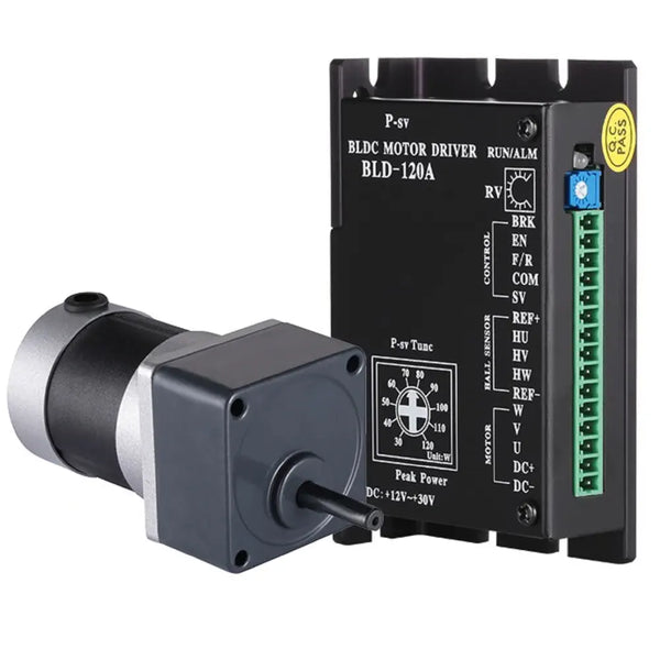 103watt Brushless DC gear Motor with driver kits, 24V 600RPM