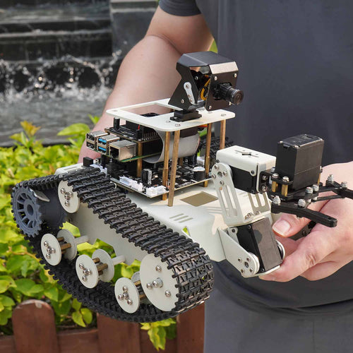 Transbot SE ROS Robot, Python Programming, HD Camera for Raspberry Pi 5(w/o Board)