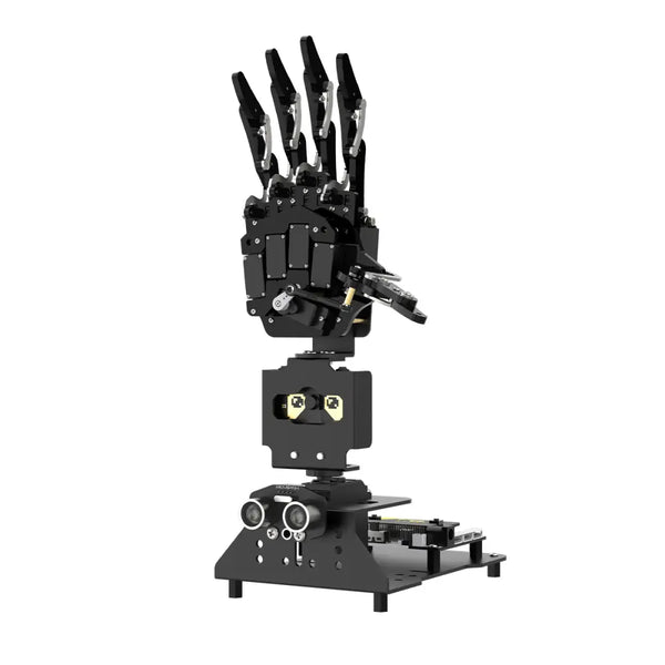 Open-Source Robotic Hand AiHand Powered by micro:bit V2 Programming Educational Robot, Support WonderCam AI Vision Module (Without micro:bit V2.0)