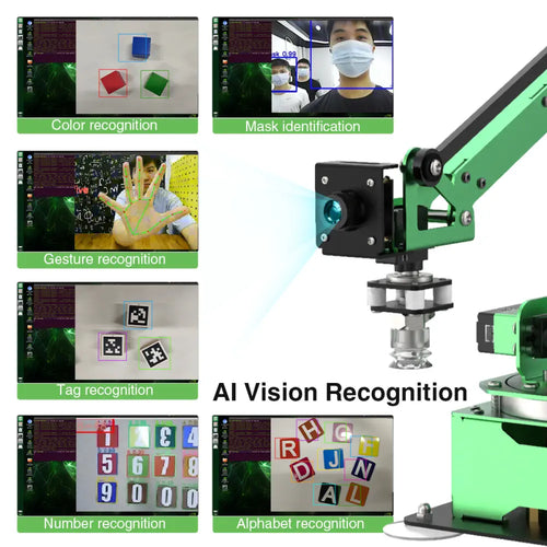 Hiwonder JetMax JETSON NANO Robot Arm ROS Open source Vision Recognition Program (Standard Kit)