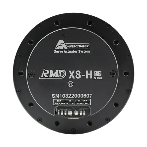 MYACTUATOR RMD X8 V3, CAN Bus, Reduction Ratio 1:6, Helical Gear, w/ New Driver MC X 500 O