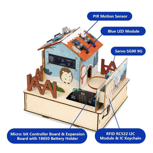 ACEBOTT QE006 Smart Home IoT Starter Kit With Arduino/ACECode(Scratch) without Micro:Bit Board