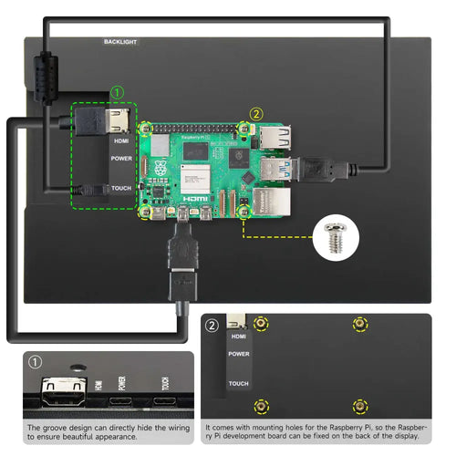 10.1-inch capacitive touch screen for Raspberry Pi/Jetson