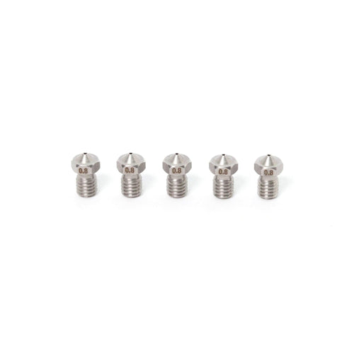 3D Printing Canada V6 E3D Clone Stainless Steel Nozzle 1.75mm-0.8mm (5 Pack)