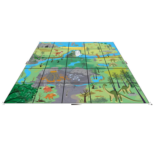 TTS Dinosaur Mat for Bee-Bot and Blue-Bot Dino Pre-Historic Adventure Floor Play Mat Toys - IT10161