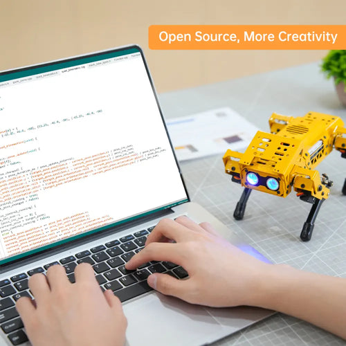 MechDog Hiwonder Open Source AI Robot Dog with ESP32 Controller, High-Speed Coreless Servos Support Scratch, Arduino, and Python - Standard Kit