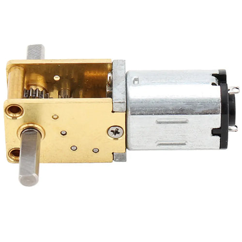 12V Tiny DC Worm Gear Motor w/ Dual Shaft, 381RPM