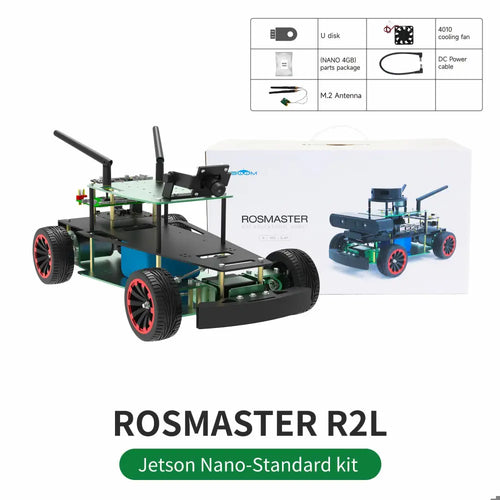 Yahboom AI ROS Robot Car kit Autopilot Training Ackerman Structure Python Programming(R2L Standard Ver Without Jetson Nano B01 Board)