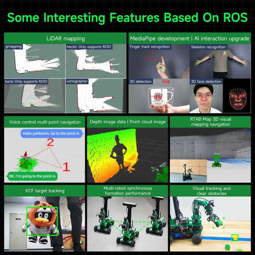 Yahboom Rosmaster X3 Plus 6-DOF Robotic Arm with AI Vision and Voice Control RaspberryPi Version(With RaspberryPi 5 8G Board)