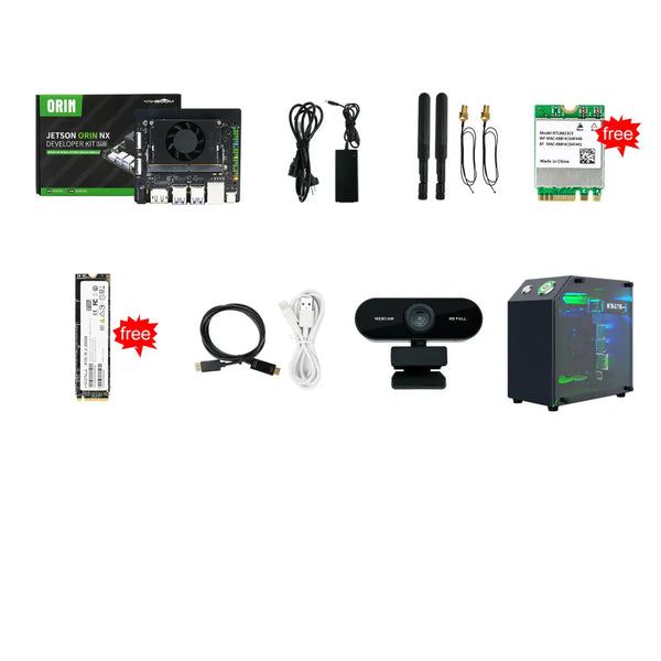 Yahboom Jetson Orin NX 16GB SUB Development Kit Based On NVIDIA Core Module For ROS AI Deep Learning(Orin NX 16GB-Mini PC Kit)